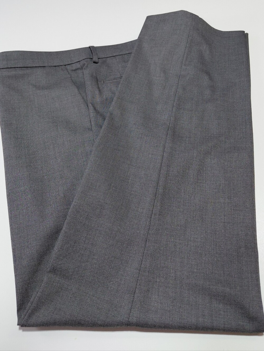 J.M. HAGGAR Men's Straight Fit Premium Stretch  Gray Dress Pants Size 40 x 32